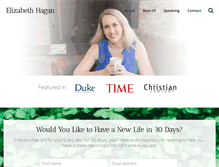 Tablet Screenshot of elizabethhagan.com